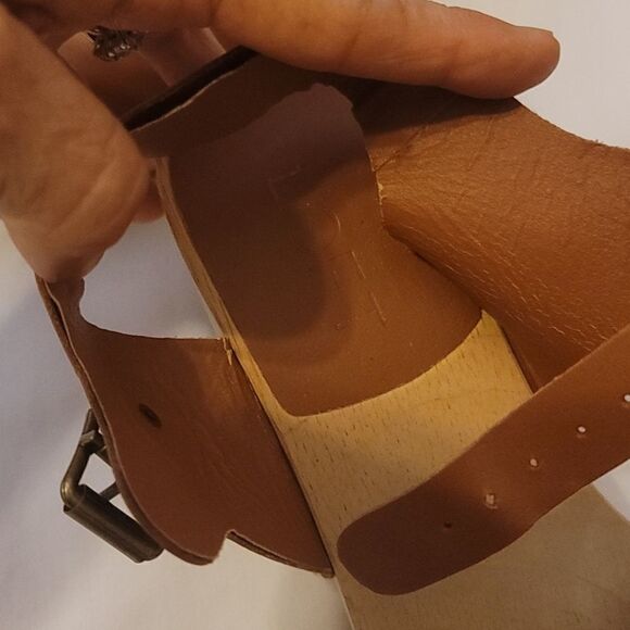 Loft leather wooden platforms size 8 - Picture 10 of 12